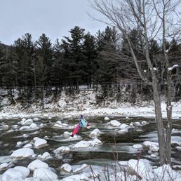 Ziplining in January