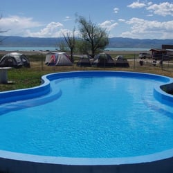 Bear Lake Hot Springs - Mineral Pools open to the public. If you're camping with us you get 1/2 price on Swimming! Here is a photo of one those pools.
