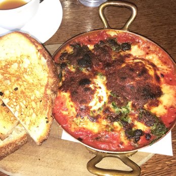The Allis - Baked Eggs -- shakshuka and sourdough bread - Lounges Near Me - Chicago, Illinois The Allis - Baked Eggs -- shakshuka and sourdough bread - Lounges Near Me - Chicago, Illinois