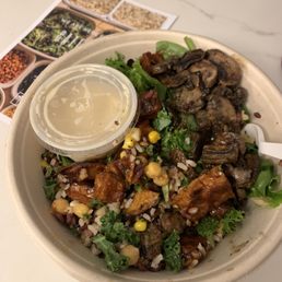 The most amazing salad/rice bowls I've had. Mind blown. The most amazing salad/rice bowls I've had. Mind blown.