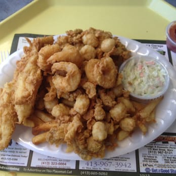 The Clam Box - Fisherman's platter $18.99. Seriously, it was huge!!! and all those bay scallops had a nice sweetness to them. - American Near Me - Brookfield, Massachusetts The Clam Box - Fisherman's platter $18.99. Seriously, it was huge!!! and all those bay scallops had a nice sweetness to them. - American Near Me - Brookfield, Massachusetts