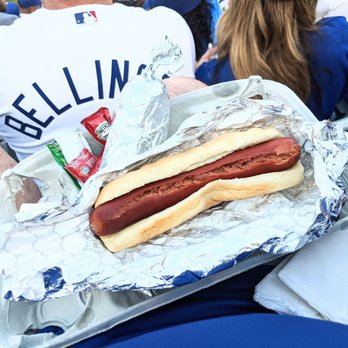 Dodger Stadium - Dodger dog -- no fixings yet! - Stadiums & Arenas Near Me - Los Angeles, California Dodger Stadium - Dodger dog -- no fixings yet! - Stadiums & Arenas Near Me - Los Angeles, California