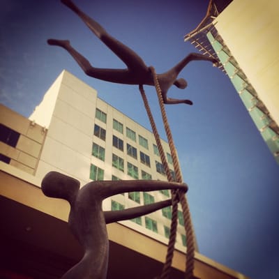 Photo of Soma Grand Residential Condos - San Francisco, CA, US. Statue on park level