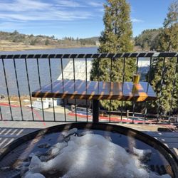 The Pub At Lake Cuyamaca - Great view and place to eat on the patio - when the snow is melted.