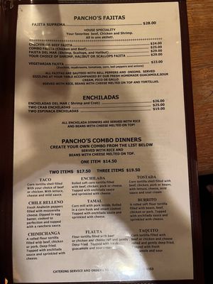 Menu photo 3 Pancho's Villa Anchorage, AK