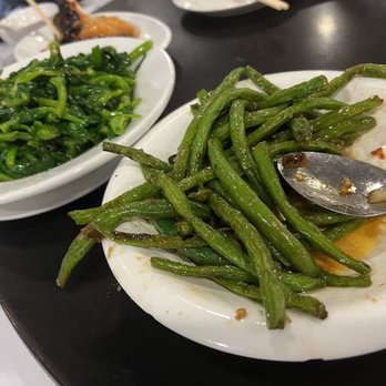 Pink Pearl Chinese Restaurant - Pea shoots and green beans - Seafood Near Me - Vancouver, British Columbia