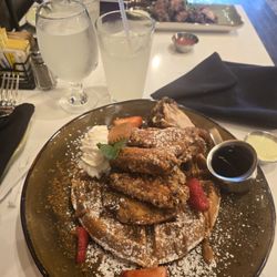 Milk & Honey Bistro - Chicken wings and waffle