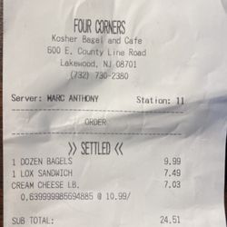 Four Corners Kosher Bagel & Cafe
