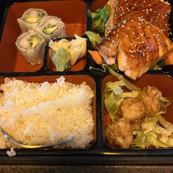 Woow Sushi - Teriyaki salmon bento boxes.