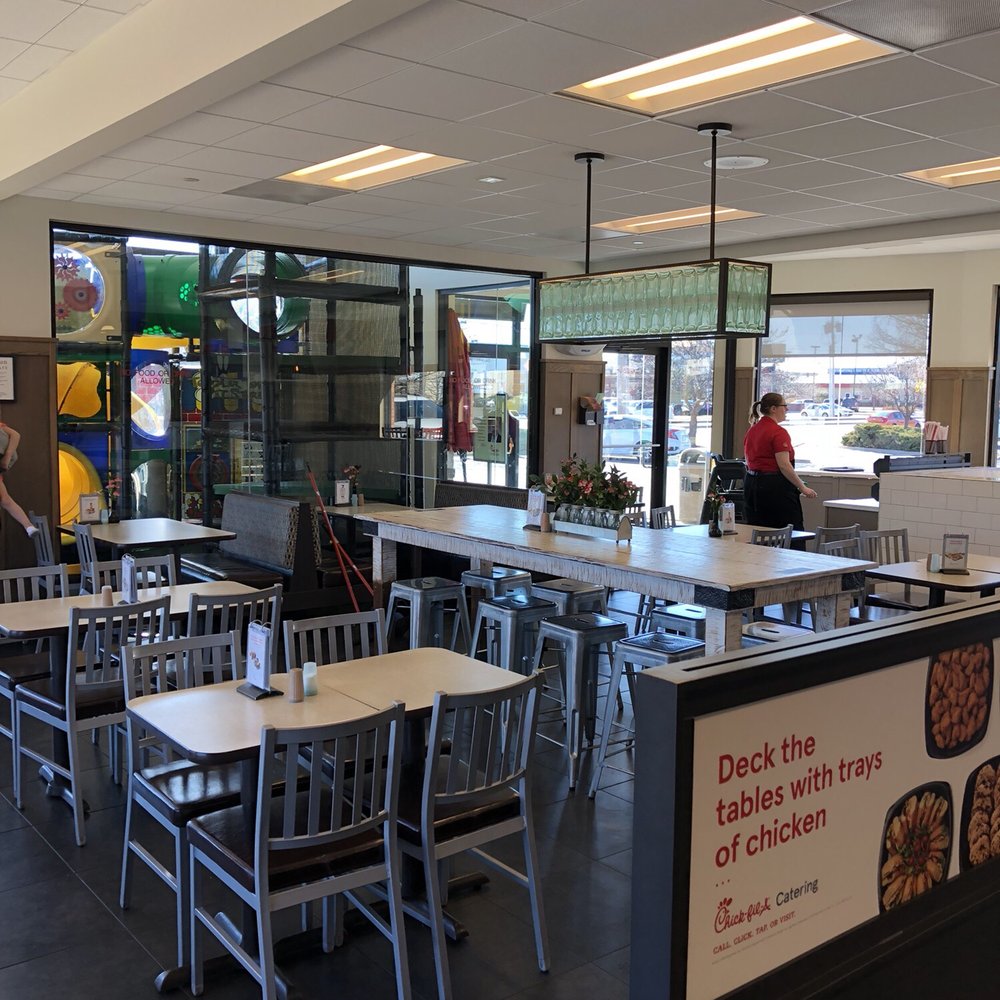 Chick-fil-A - Inside dining area (partial) - Fast Food Near Me - Tulsa, Oklahoma Chick-fil-A - Inside dining area (partial) - Fast Food Near Me - Tulsa, Oklahoma