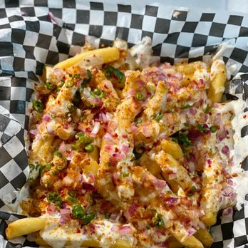 The Wing Spot - Jaffna Fries (Chilli Onion Fries) - Chicken Wings Near Me - Toronto, Ontario