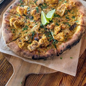 Lazy Dough - Popcorn Chicken Curry Pizza - Breakfast & Brunch Near Me - Long Beach, California Lazy Dough - Popcorn Chicken Curry Pizza - Breakfast & Brunch Near Me - Long Beach, California
