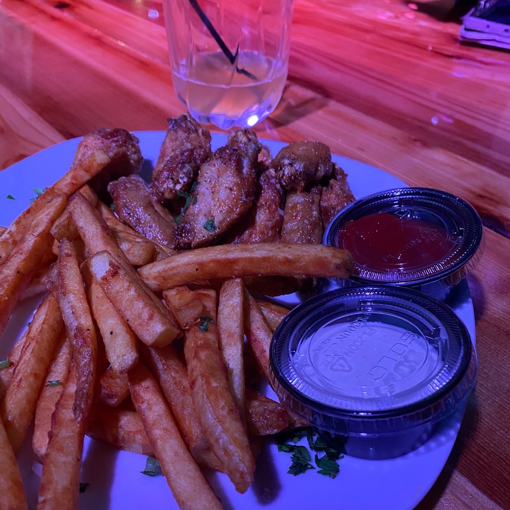 Bar 44 - Lemon pepper wings w/fries - Lounges Near Me - Marietta, Georgia