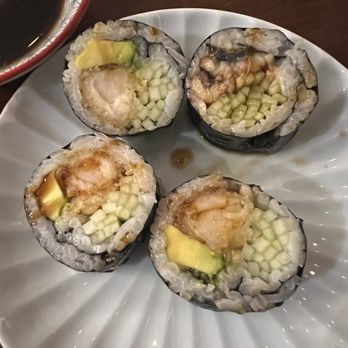Mikado - Shrimp Tempura & Eel Cucumber rolls...yummy! - Japanese Near Me - Brooklyn, New York