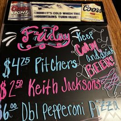 T's Lounge - Friday specials