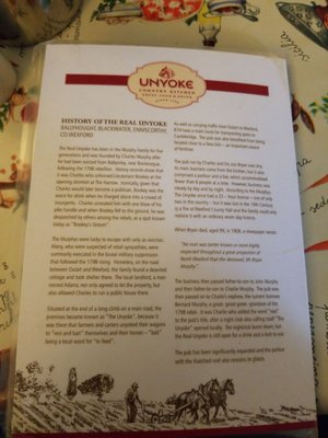 Menu photo 1 Real Unyoke Blackwater, WX