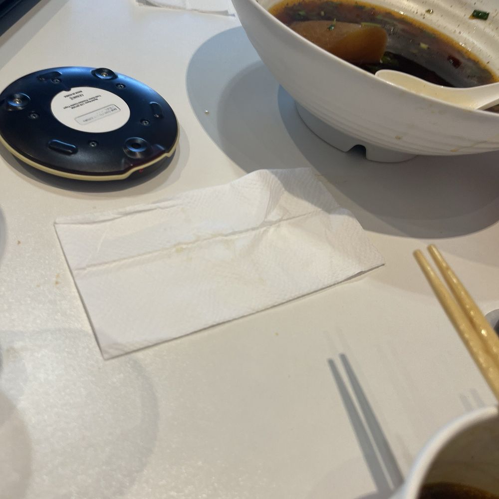Bafang Dumpling - Buzzer and bowl for Bafang Taiwanese Beef Noodle Soup - Taiwanese Near Me - Van Nuys, California