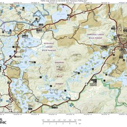 Blue Line Sports - Free Local Area Fishing Map Saranac Lakes Region