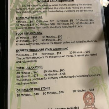 Oriental Chi Acupressure - The prices - Massage Therapy Near Me - Oklahoma City, Oklahoma Oriental Chi Acupressure - The prices - Massage Therapy Near Me - Oklahoma City, Oklahoma