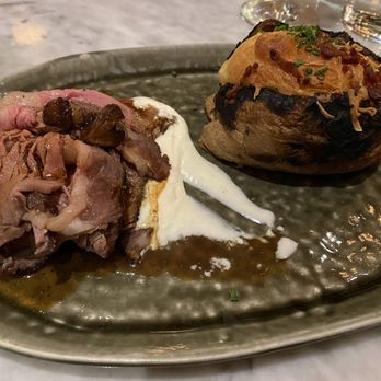 Death & Taxes - Prime rib and twice baked potato - New American Near Me - Raleigh, North Carolina