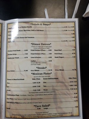 Menu photo 1 Mom's Home Cooking Clovis, NM
