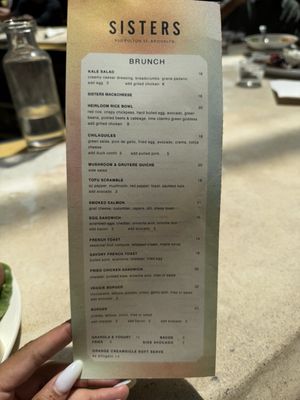 Menu photo 1 Sisters Brooklyn, NY Menu photo 1 Sisters Brooklyn, NY