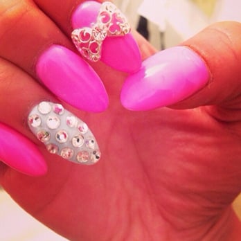 Nails Plus - Here's an example that if u can't find a design they'll help u! I call this cotton candy birthday cake! - Nail Salons Near Me - Santa Ana, California Nails Plus - Here's an example that if u can't find a design they'll help u! I call this cotton candy birthday cake! - Nail Salons Near Me - Santa Ana, California