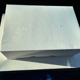 a box of donuts on a table