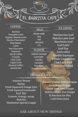 Menu photo 2 El Barrista Cafe New York, NY
