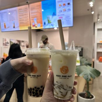 Odd One Out - Jasmine green milk tea and Champion milk tea - Coffee & Tea Near Me - Los Angeles, California Odd One Out - Jasmine green milk tea and Champion milk tea - Coffee & Tea Near Me - Los Angeles, California