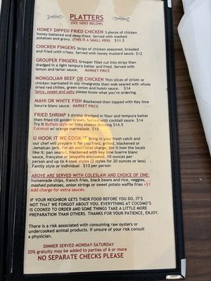 Menu photo 7 Cocomo's Grill Marco Island, FL