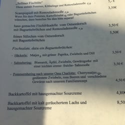 54 Grad Nord - Speisekarte