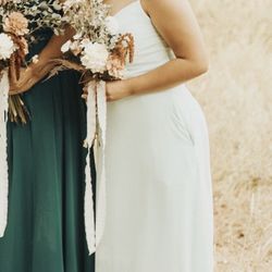 Mahin's Alterations - My bridesmaid dress was flowing all over the floor before Mahin came in! This dress had 4 layers to hem and Mahin handled it like a pro!
