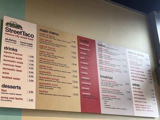 Menu photo 2 Street Taco San Francisco, CA Menu photo 2 Street Taco San Francisco, CA