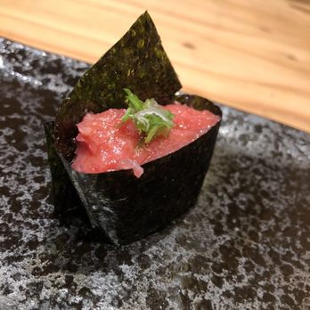 Hidden Fish - Toro tartare with scallions nigiri - Sushi Bars Near Me - San Diego, California Hidden Fish - Toro tartare with scallions nigiri - Sushi Bars Near Me - San Diego, California