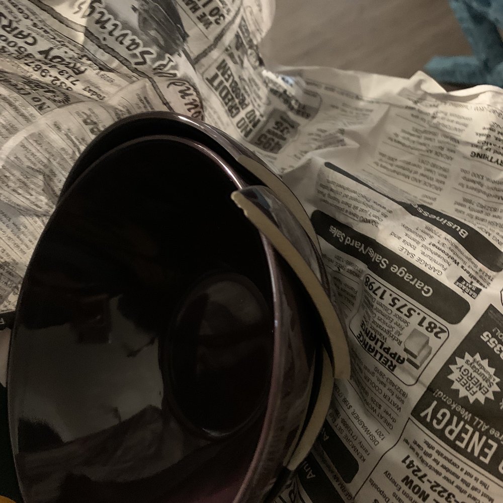Broken dishes