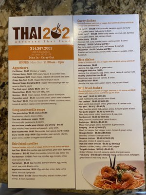 Menu photo 5 Thai 202 Saint Louis, MO