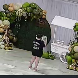Fusion Rose Events - Decor company setting up for a baby shower.