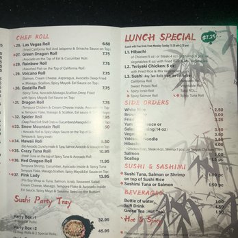 Hibachi Japanese Express - Menu 11/2019 - Japanese Near Me - Wesley Chapel, Florida