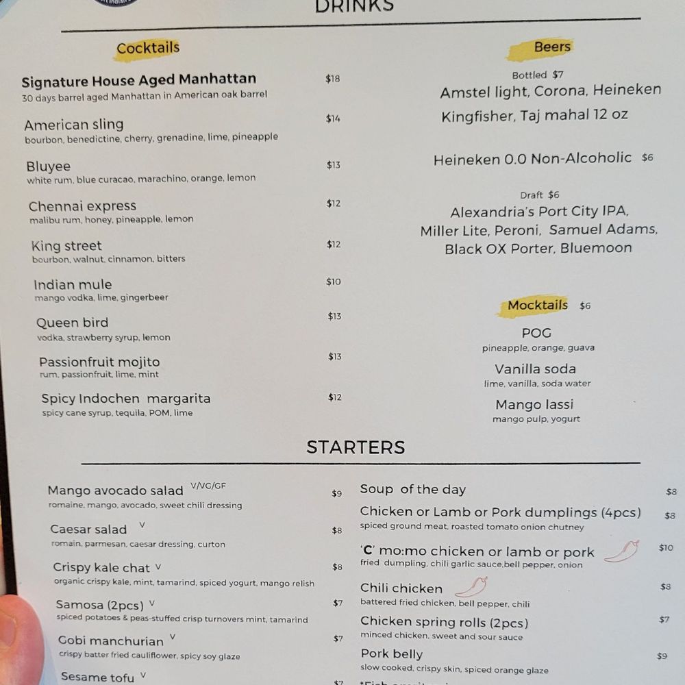 IndoChen - Old Town - Menu - Indian Near Me - Alexandria, Virginia IndoChen - Old Town - Menu - Indian Near Me - Alexandria, Virginia