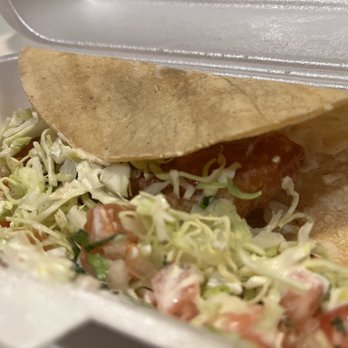 Mariscos la baja - Fish Taco.  It's fine.  Nothing great. - Seafood Near Me - San Marcos, California