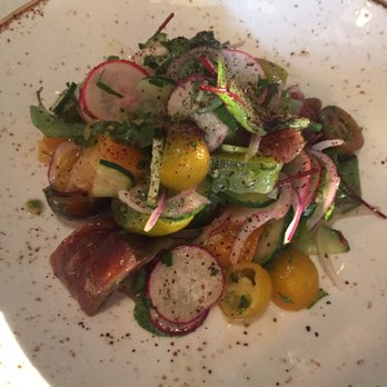 FIG Restaurant - DineLA: Tomato and Radish Salad - Bars Near Me - Santa Monica, California