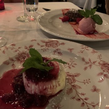 Nonnina - Panna cotta (front left), chocolate cake with gelato (back right) - Italian Near Me - Chicago, Illinois