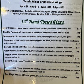 Ellison Brewing Co. - REO Town - menu - Brewpubs Near Me - Lansing, Michigan
