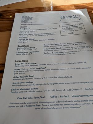 Menu photo 6 Three10 Wilmington, NC