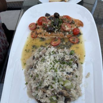 Brunello - Salmon with Wild Mushroom Risotto - Italian Near Me - Las Vegas, Nevada
