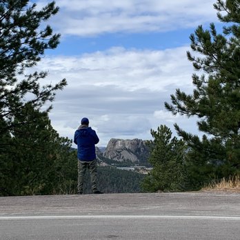 Mount Rushmore National Memorial - From the top of the iron mountain road. - Landmarks & Historical Buildings Near Me - Keystone, South Dakota Mount Rushmore National Memorial - From the top of the iron mountain road. - Landmarks & Historical Buildings Near Me - Keystone, South Dakota