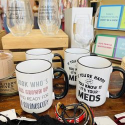 Ever Jane Boutique - Just a few of the many funny mugs and wine glasses