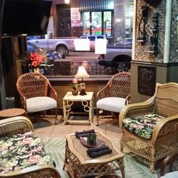The Big Kahuna Room is a cozy spot for a group!