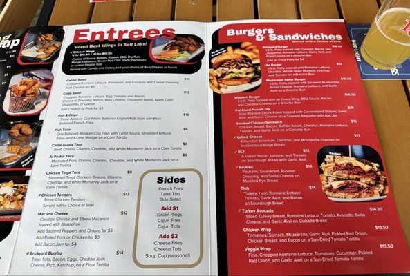 Menu photo 2 The Brickyard Bar Salt Lake City, UT